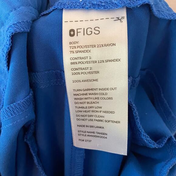 FIGS Men's size Large Royal Blue Tansen Jogger Scrub Pants Uniform Medical - Picture 8 of 9